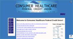 Desktop Screenshot of consumerhealthcarefcu.com