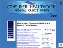 Tablet Screenshot of consumerhealthcarefcu.com